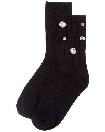 High Heel Jungle Kate Gem Socks In Black