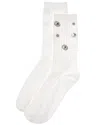 High Heel Jungle Kate Gem Socks In White