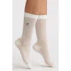 High Heel Jungle Kate Pointelle Bow Crew Socks