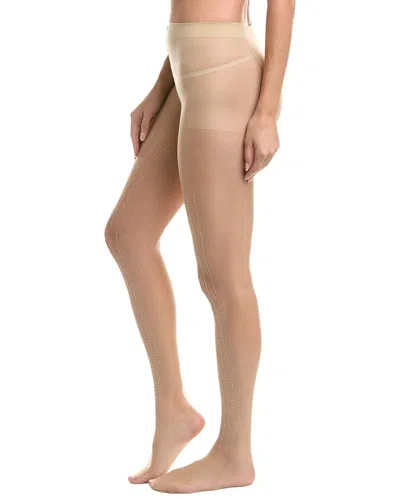 High Heel Jungle Linear Crystal Tights In Burgundy