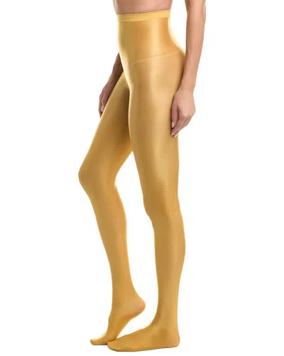 High Heel Jungle Liquid Metal Tights In Burgundy