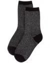 High Heel Jungle Lurex Trouser Socks In Black