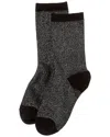 High Heel Jungle Lurex Trouser Socks In Black