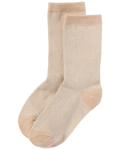 High Heel Jungle Lurex Trouser Socks In Gold