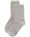 High Heel Jungle Lurex Trouser Socks In Gray