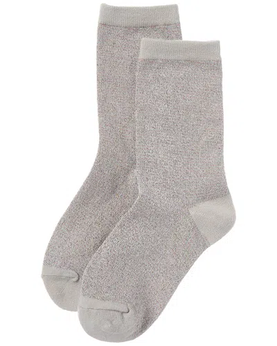High Heel Jungle Lurex Trouser Socks In Gray