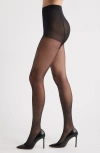 High Heel Jungle Richie Diamond Crystal Tights In Black