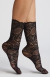 HIGH HEEL JUNGLE HIGH HEEL JUNGLE SCALLOPED LACE CREW SOCKS