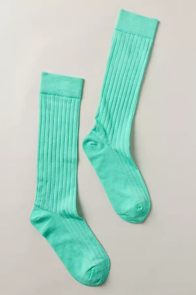 High Heel Jungle Sheer Tall Trouser Socks In Green