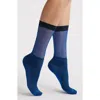 High Heel Jungle Shimmery Lights Crew Socks In Blue