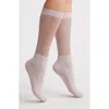 High Heel Jungle Shimmery Lights Crew Socks In Neutral