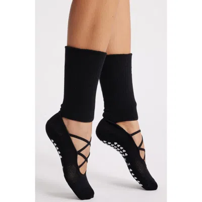 High Heel Jungle Studio Premium Leg Warmer Grip Socks In Black