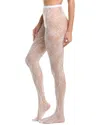 High Heel Jungle Venise Lace Fishnet Tights In Burgundy