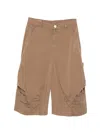 High Patch-pocket Trousers In Brown