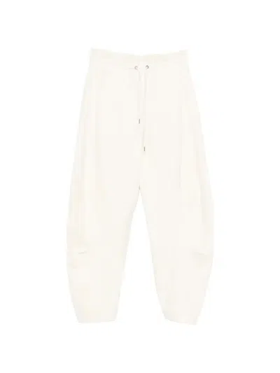 High Skittle Drawstring Trousers In Beige