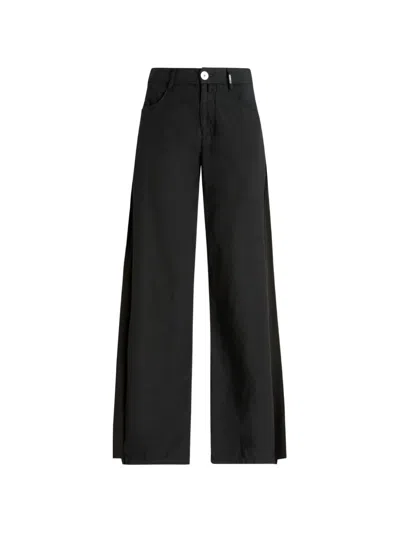 High Innovate Wide-leg Trousers In Black