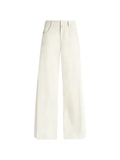 High Innovate Wide-leg Trousers In White