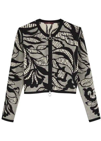 High Interesting Cotton-blend Cardigan In Black
