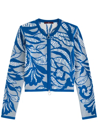 High Interesting Cotton-blend Cardigan In Blue