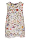 High Lithe Floral-print Top In White