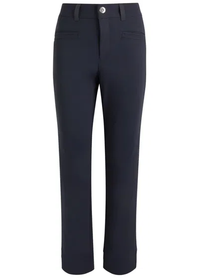 High Meddle Straight-leg Stretch-jersey Trousers In Navy