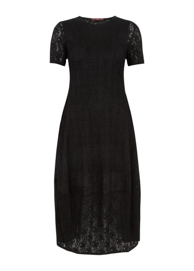 High Mesmerize Lace Midi Dress In Black