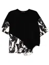 High Metamorphic Blouse In Black