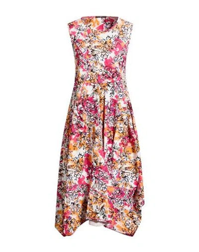 High Praise Woman Midi Dress Fuchsia Size 8 Polyester, Elastane In Pink