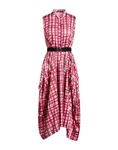 High Premiere Woman Midi Dress Garnet Size 10 Polyester In Red