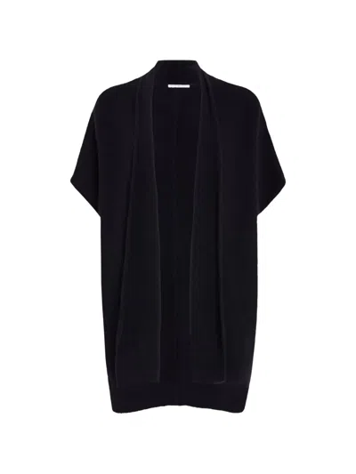 High Prudence Open-front Cardigan In Black