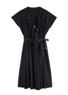 High Rejoice Ruffled Stretch-jersey Midi Dress In Navy