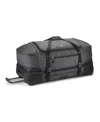 High Sierra Fairlead 34" Wheeled Duffel In Mercury And Black