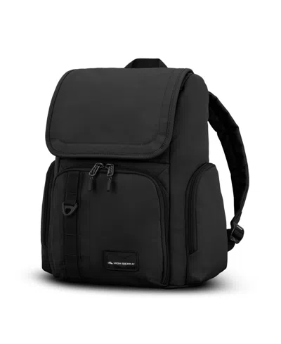 High Sierra Lineage 15" Flap Backpack In Black