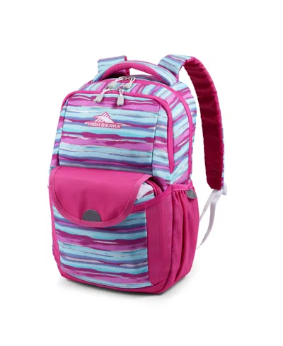 High Sierra Ollie Backpack In Watercolor Stripes