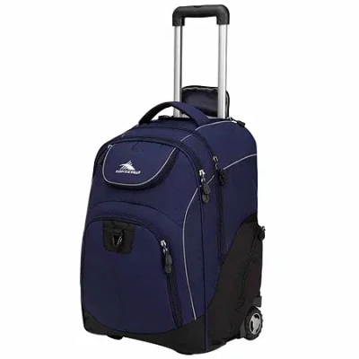 High Sierra Powerglide Wheeled Backpack In Blue