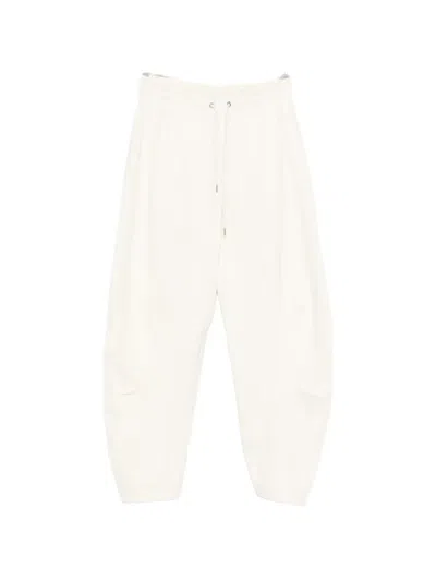 High Skittle Drawstring Trousers In Neutral