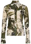 High Slide Floral-print Stretch-nylon Shirt In Multi