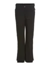 High Society Logo-engraved Ski Trousers In Negro
