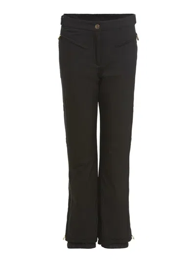 High Society Logo-engraved Ski Trousers In Negro
