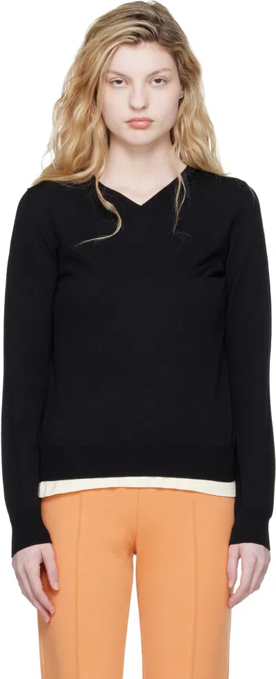 High Sport Black Billie Vneck Sweater