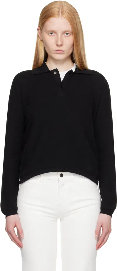 High Sport Black Long Sleeve Brooke Polo
