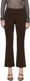 High Sport Brown Nsfw Kick Trousers In 210 Chocolate