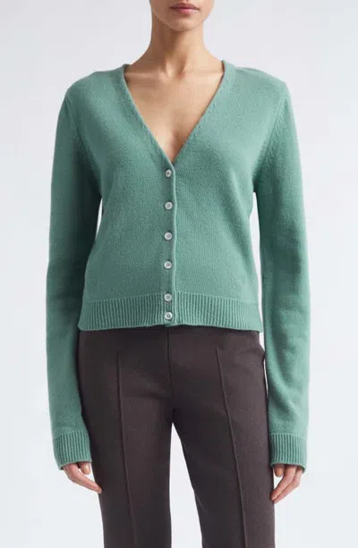 High Sport Cardi Cotton & Cashmere Cardigan In Green