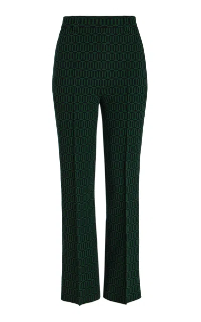 HIGH SPORT CHARLIE GEO-JACQUARD FLARED PANTS
