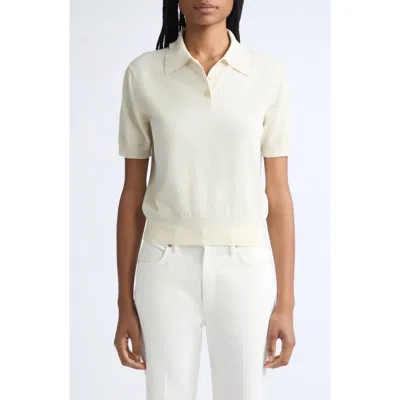 High Sport Court Polo In White