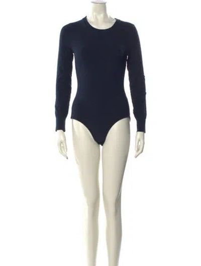 Pre-owned High Sport Crew Neck Long Sleeve Bodysuit In Multi