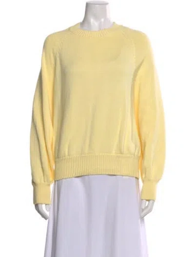 Pre-owned High Sport Crew Neck Long Sleeve Sweatshirt In Yellow