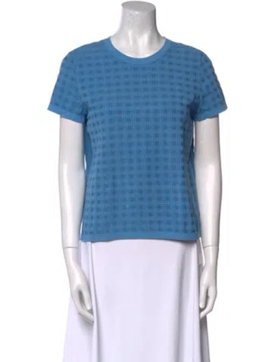 Pre-owned High Sport Crew Neck Short Sleeve T-shirt In Blue