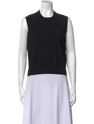 Pre-owned High Sport Crew Neck Sleeveless Top In Black