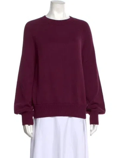Pre-owned High Sport Crew Neck Sweater In Burgundy